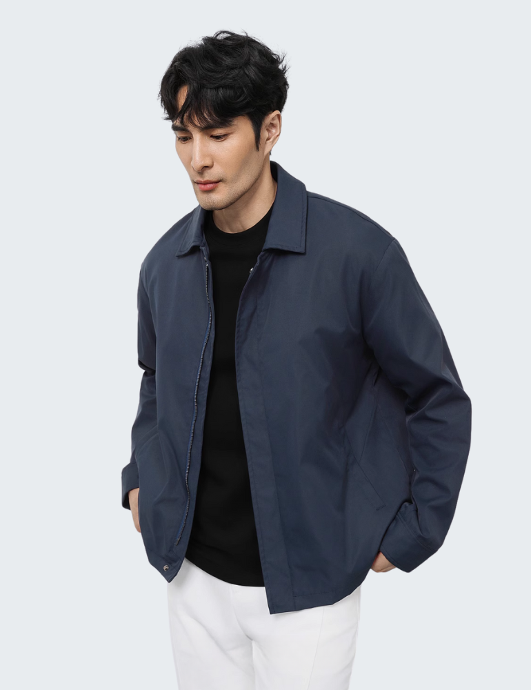 Wrinkle-Resistant Lapel Executive Business Jacket