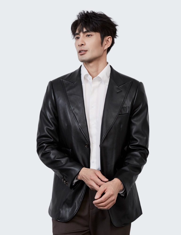 Fashion Casual Motorcycle Leather Jacket