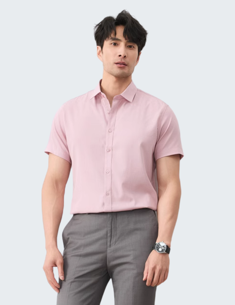 凉感透气舒适短袖衬衫