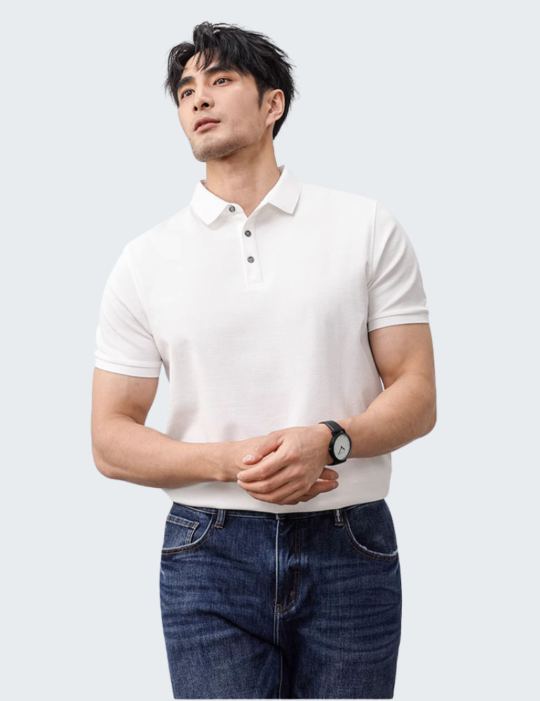 polo衫男翻领商务休闲无龄感穿搭