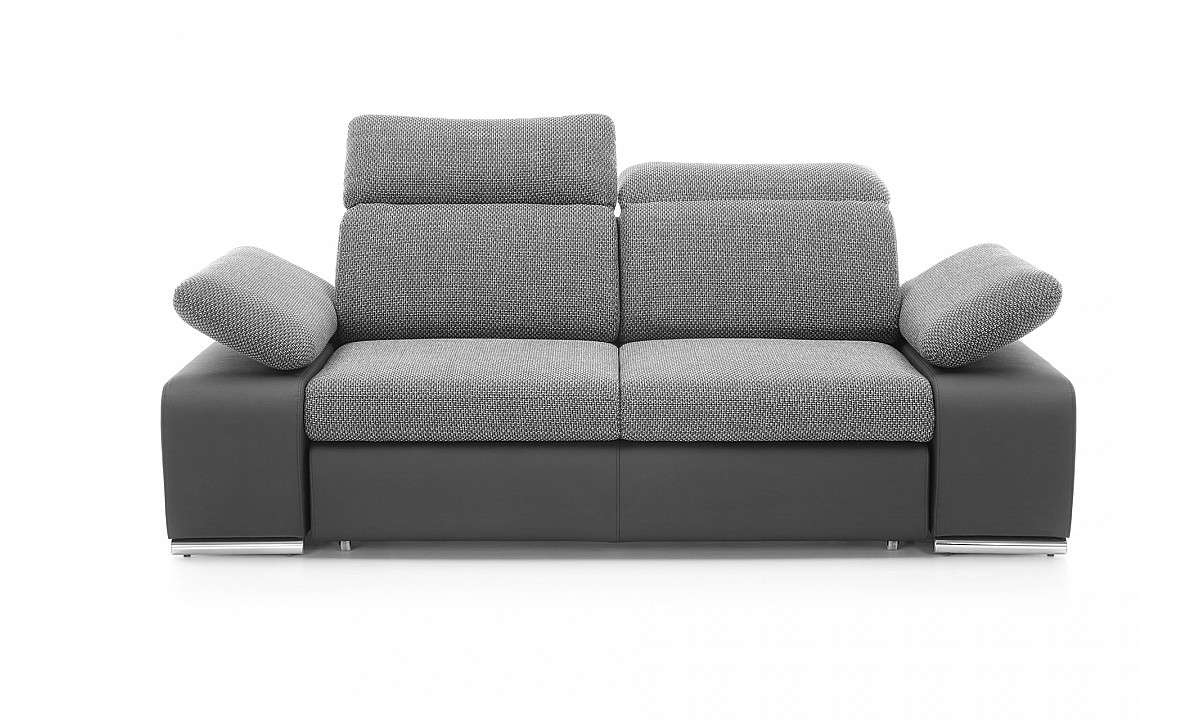 Odessa Modern Adjustable-Armrest & Headrest Sofa