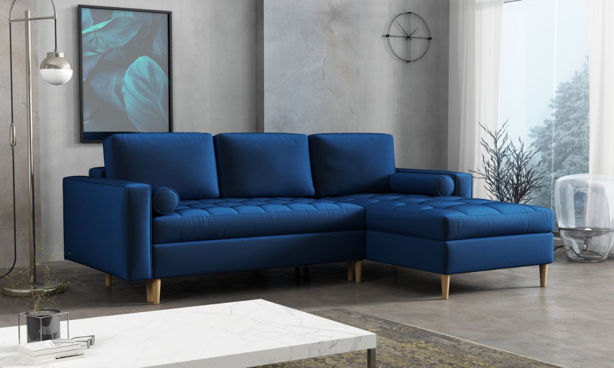 Monza Quilted Reversible Corner Sofa Bed