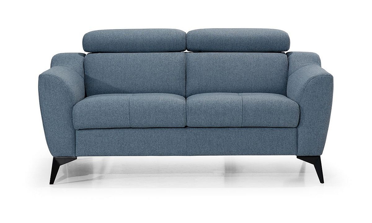 Navy Corduroy Pull-Out Ottoman Sofa